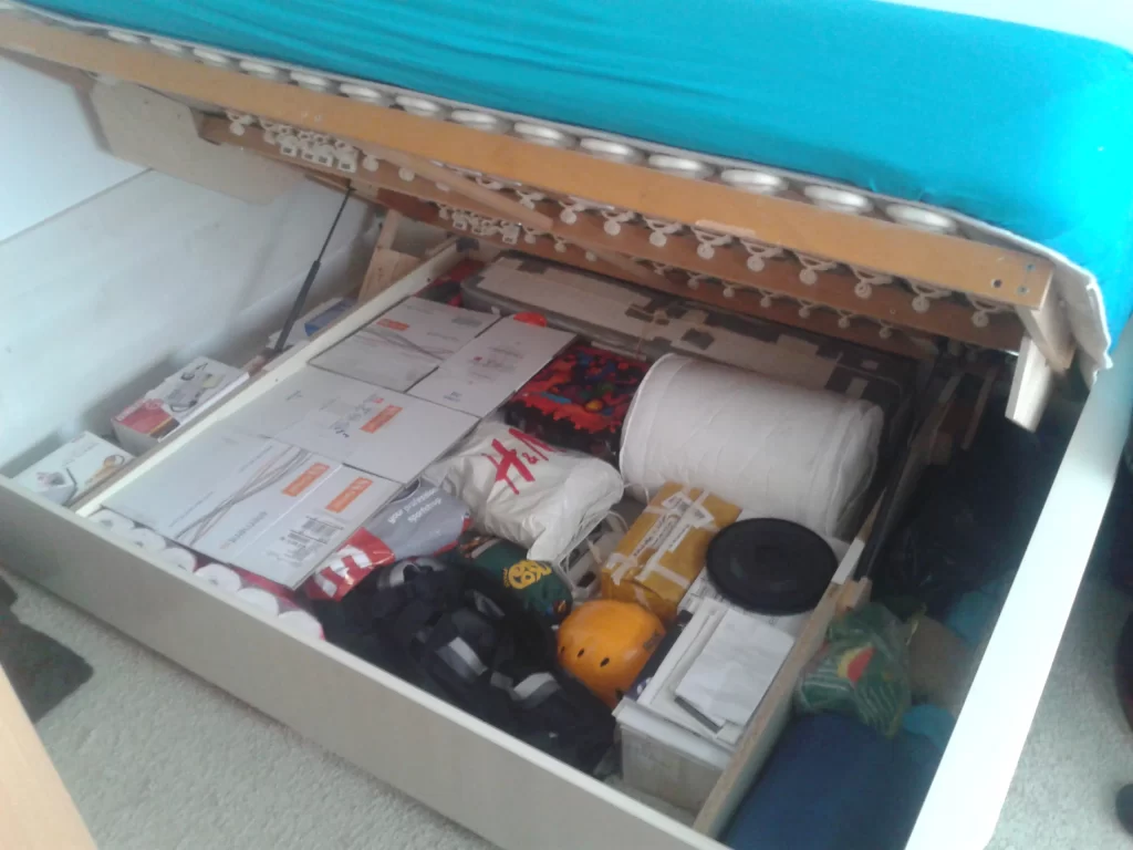 Under-bed storage to the rescue